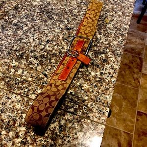 Vintage signature Coach belt